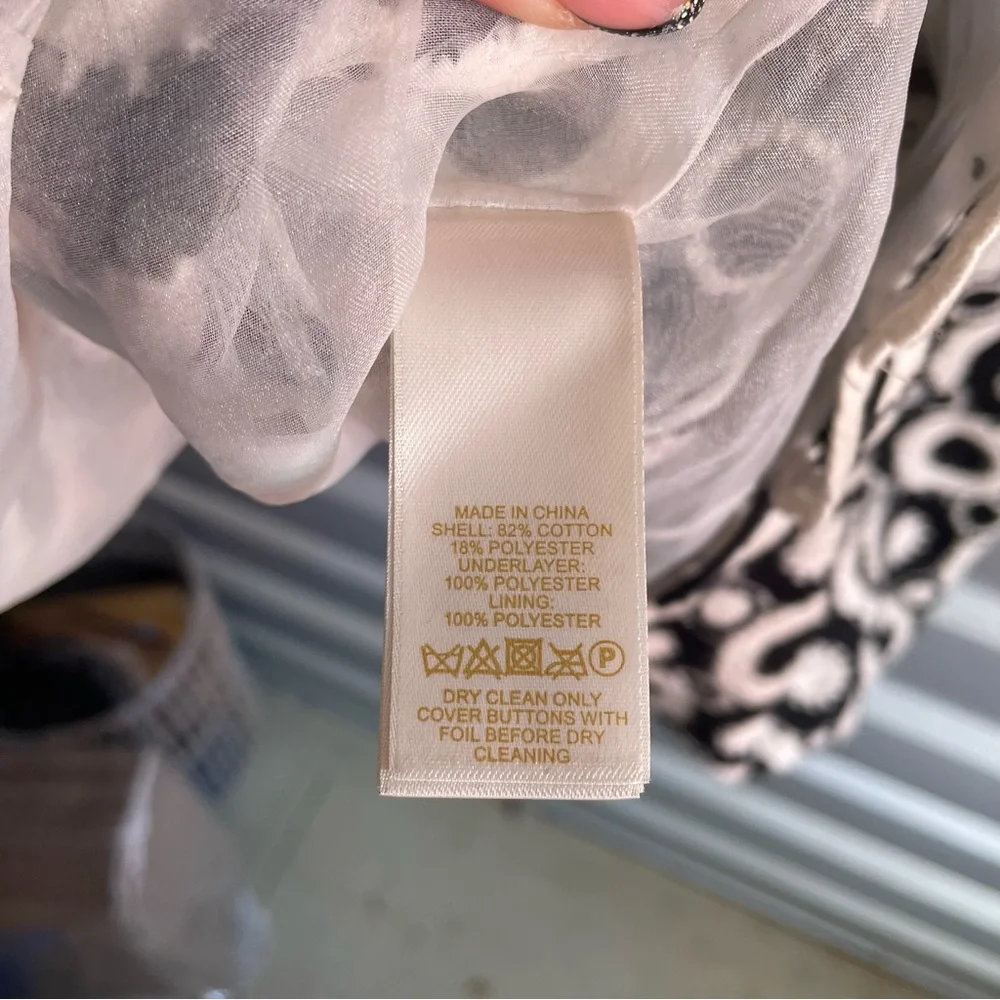 Kate Spade oversized Guipure Lace Coat